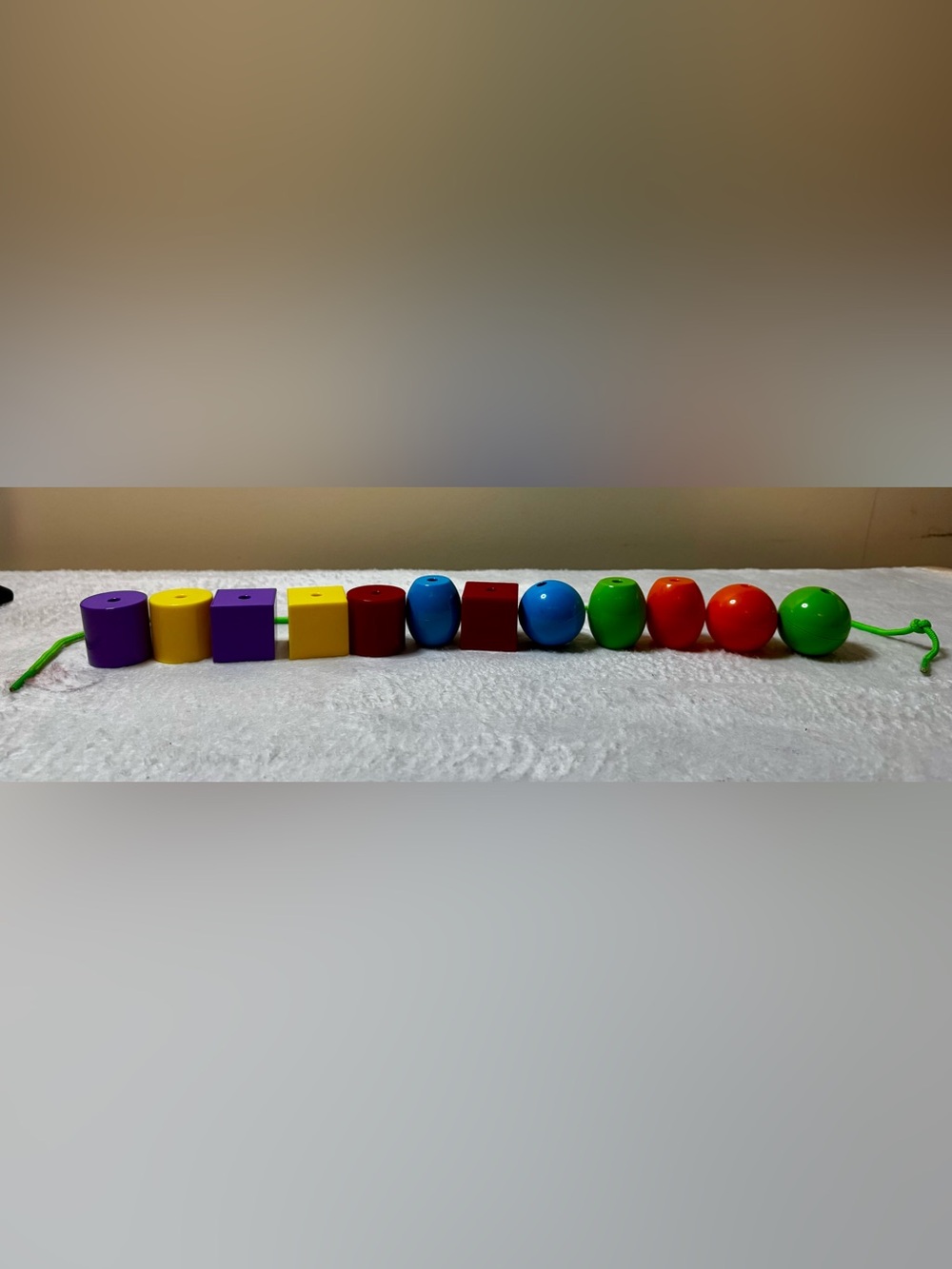Colorful Plastic Bead String Toy - Multicolor - Picture 5 of 7